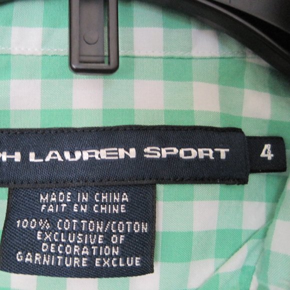 Ralph Lauren Sport button up shirt sz 4 - Picture 6 of 6